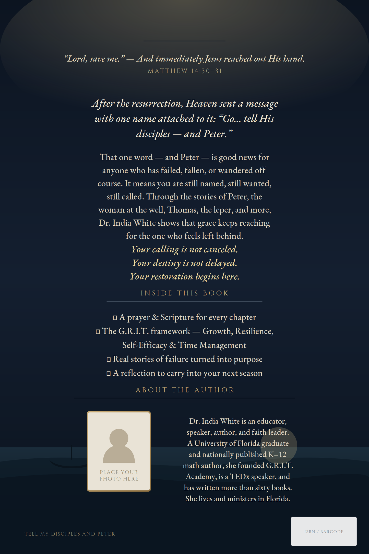 Tell My Disciples and Peter — Volume 1 (Christian Book on Overcoming Discouragement)