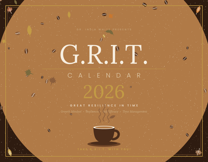 The Complete G.R.I.T. 2026 Collection | Calendar + Planner + Journal | Dr. India White