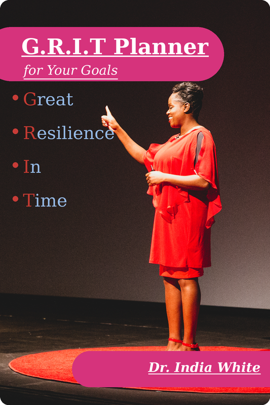 The 90-Day G.R.I.T. Planner | Vision, Goals & Habit Tracker | Dr. India White