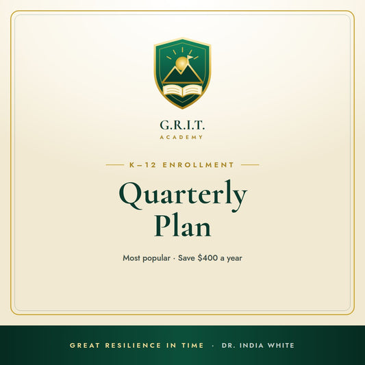 G.R.I.T. Academy Quarterly Enrollment Plan