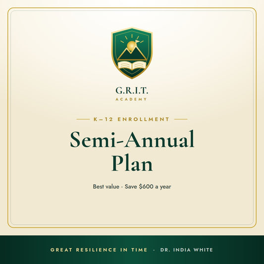 G.R.I.T. Academy Semi-Annual Enrollment Plan