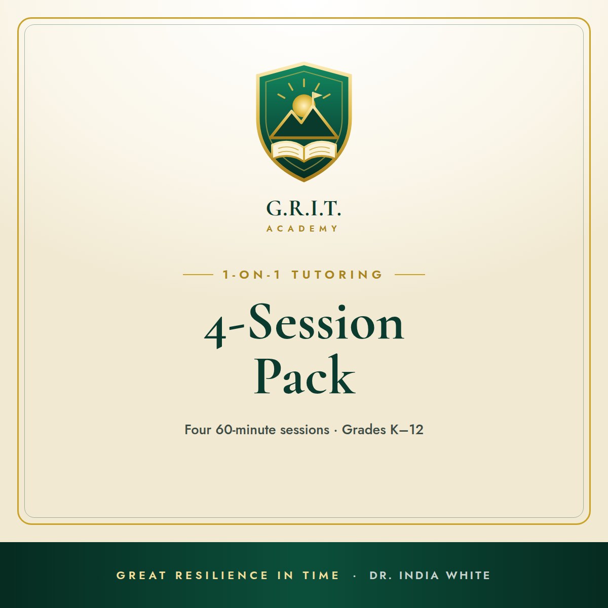 G.R.I.T. Academy 4-Session Tutoring Pack