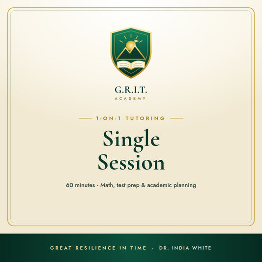 G.R.I.T. Academy Single Tutoring Session